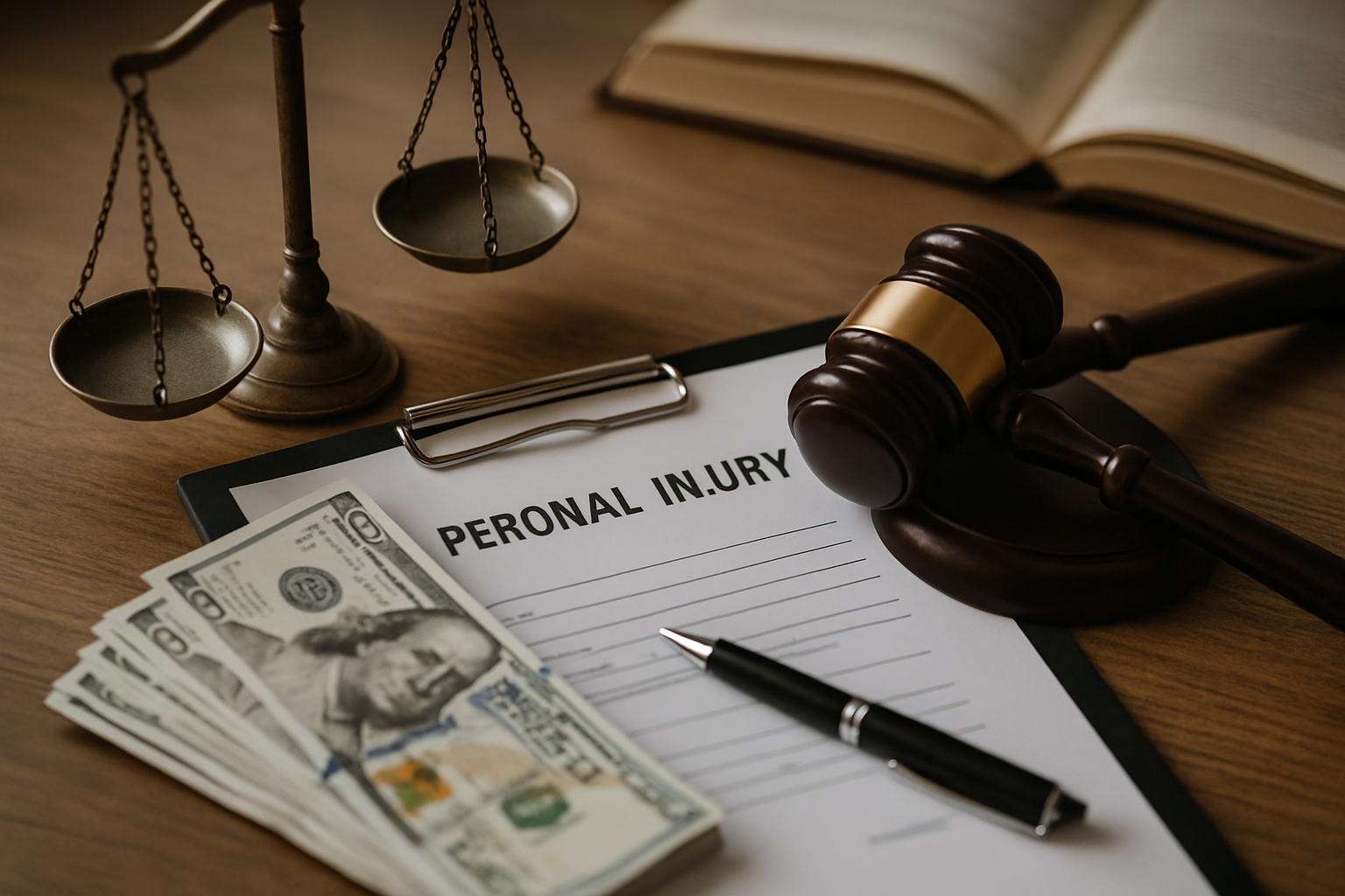 Average Personal Injury Settlement Amounts Montana: What Small Business Owners Need to Know 1 Professional business meeting discussing insurance documents and settlement calculations with Montana landscape visible through office window
