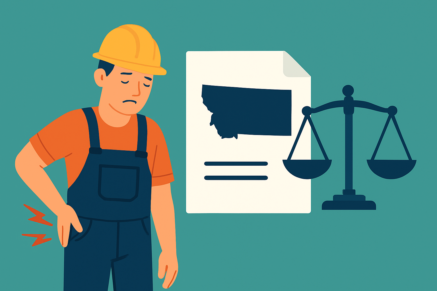 Workers Compensation Rights Montana: Essential Guide for Small Business Owners 1 Montana business owner reviewing workers compensation documents with insurance advisor in modern office setting