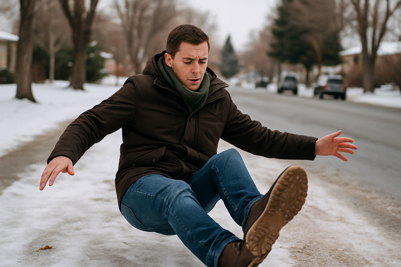 Seasonal Slip and Fall Trends Billings Montana: What Business Owners Need to Know 1 Winter business entrance with ice management equipment and safety matting in Billings Montana commercial setting